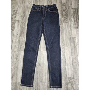 (3/$35) NOBO Jeans Women 5 Blue High Rise Skinny Stretch Dark Wash Repreve Denim